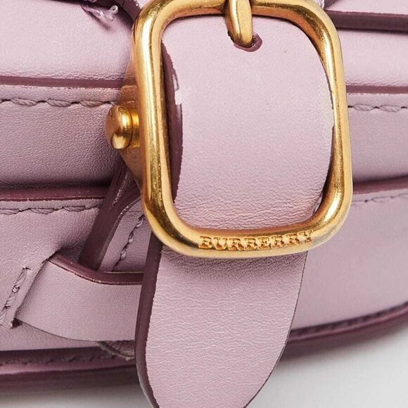 Burberry Light Purple Calfskin Leather Crossbody Square Mini Satchel Bag - Picture 6 of 12